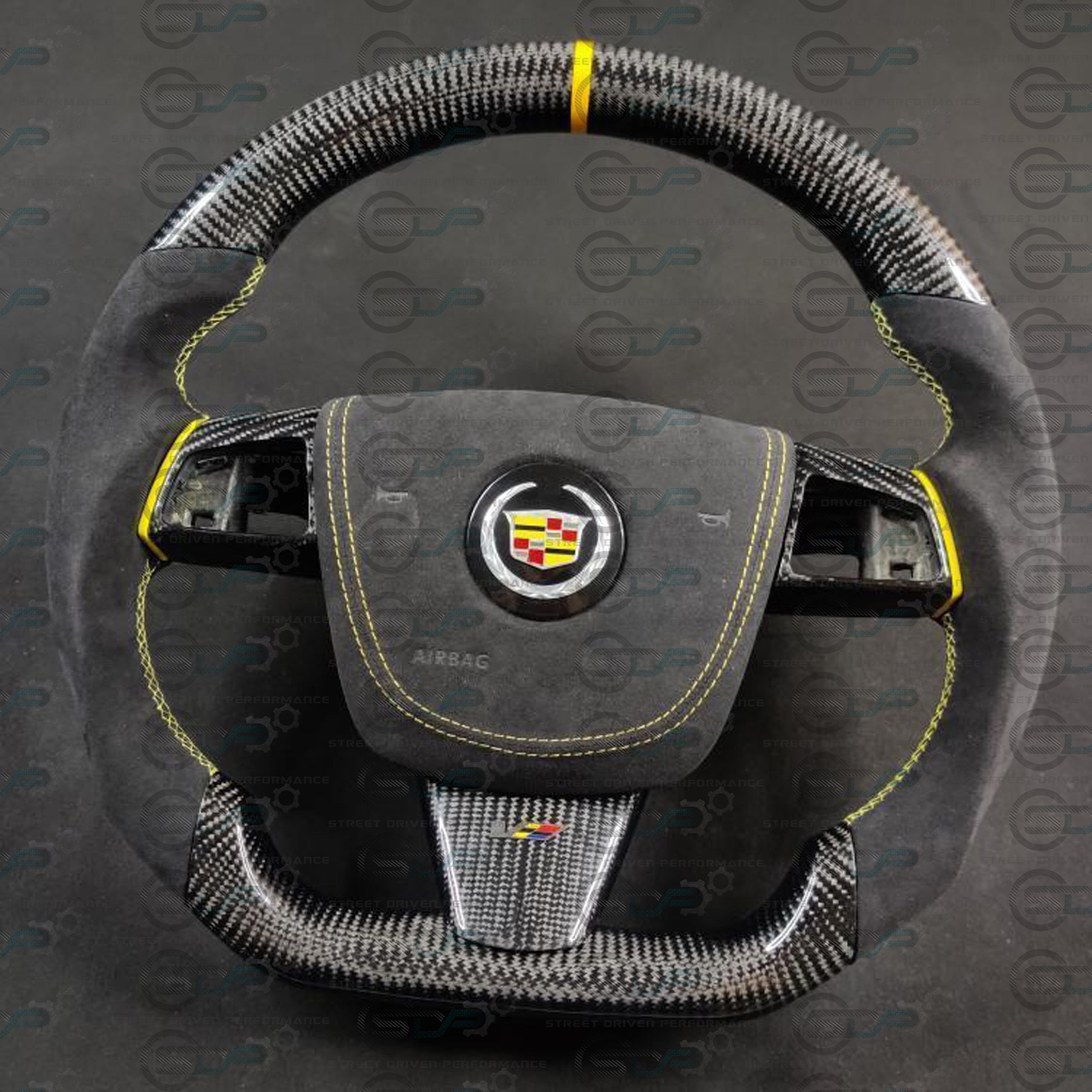 2008 - 2015 CTS, CTS-V "V2" Custom Carbon Fiber Steering Wheel with options